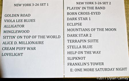 setlist